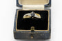 Bague 51 Vintage yellow gold ring with sapphire and diamonds, mid-20th century 58 Facettes 9859
