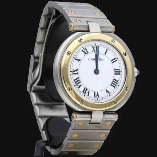 Montre Cartier Montre Santos Galbée Ronde 58 Facettes MT43928
