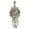 Broche Échos de la grandeur géorgienne : broche émaillée avec 61 diamants 58 Facettes 21077-0159