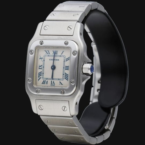 Montre Cartier Montre Santos Galbée Pm 58 Facettes MT42439