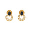 Boucles d'oreilles Boucles d'oreilles or jaune sertis de diamants et saphirs 58 Facettes GS8