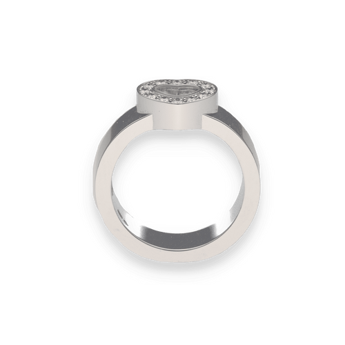 Bague Bague Chopard Happy Diamonds Or Gris 18k Diamants de 2021. Taille 53. Ref : 822936 58 Facettes