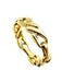 Bague 57 HERMES. Bague vintage or jaune 18K 58 Facettes