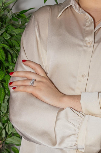 Mauboussin Sormus En corps et encore Valkokulta Timantti 