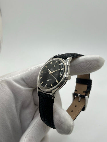 Montre Omega - Montre Constellation automatique acier cadran noir 35 mm réf. 2852 58 Facettes