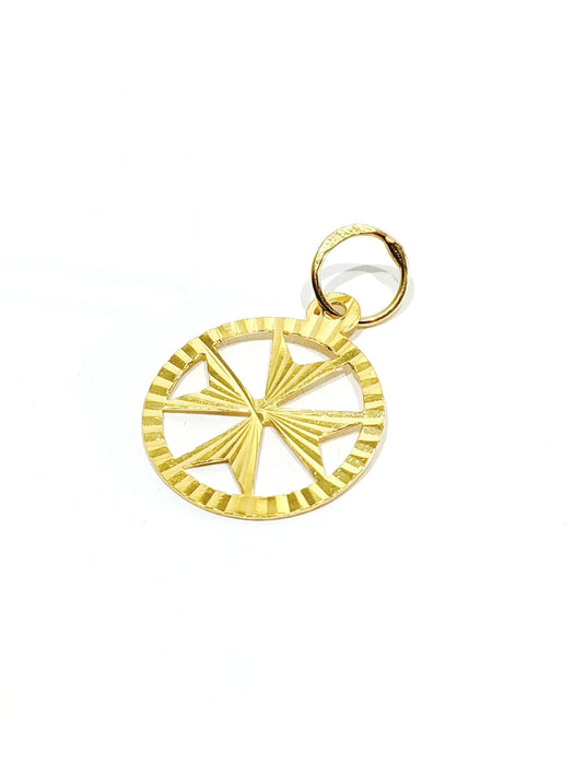 Pendentif Pendentif Croix de Malte or jaune 58 Facettes