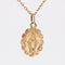 Pendentif Médaille ancienne or rose  polylobée ciselée Vierge miraculeuse 58 Facettes CVP118