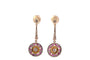 Boucles d'oreilles Boucles d'oreilles art déco diamants et rubis 58 Facettes 27485