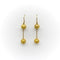 Boucles d'oreilles Boucles d'oreilles pendantes double boule 58 Facettes