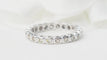 Bague 51 Alliance américaine en or blanc et diamants 0,22ct 58 Facettes 30430