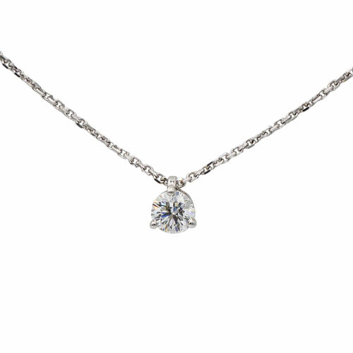 Collier Collier Solitaire Or blanc Diamant 58 Facettes 2609057CN