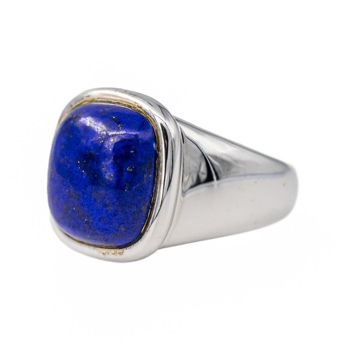 Bague 53 Hermès Bague Or blanc Lapis Lazuli 58 Facettes 3411142CN