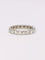 Bague 51 Alliance or blanc diamants 2,2 ct 58 Facettes J364