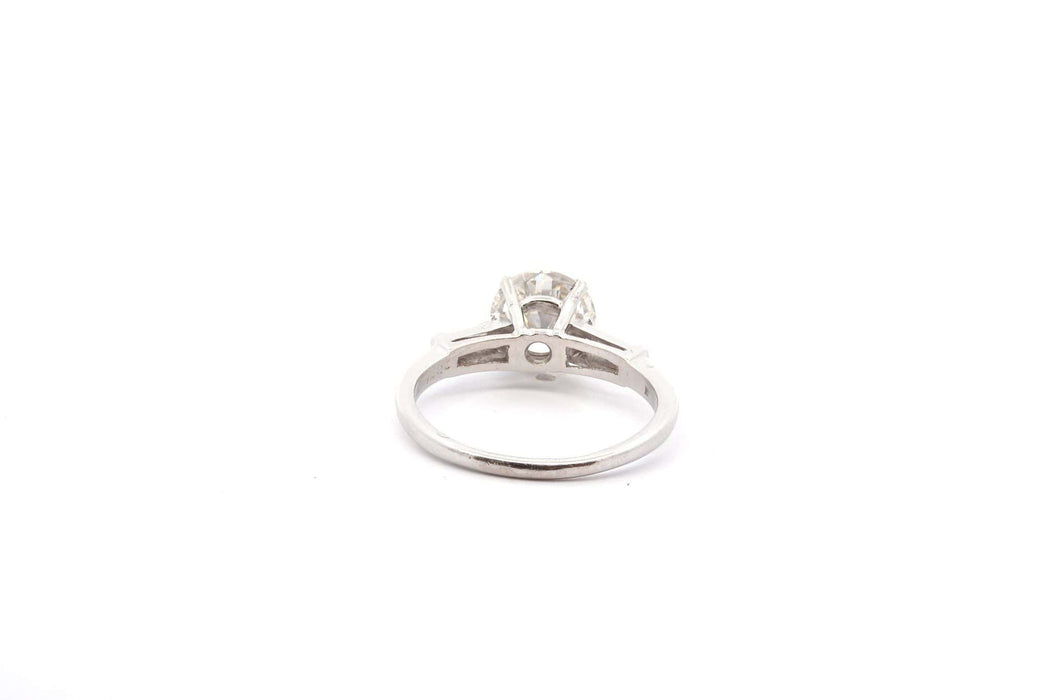 Bague 52 Solitaire platine diamants 58 Facettes 26145