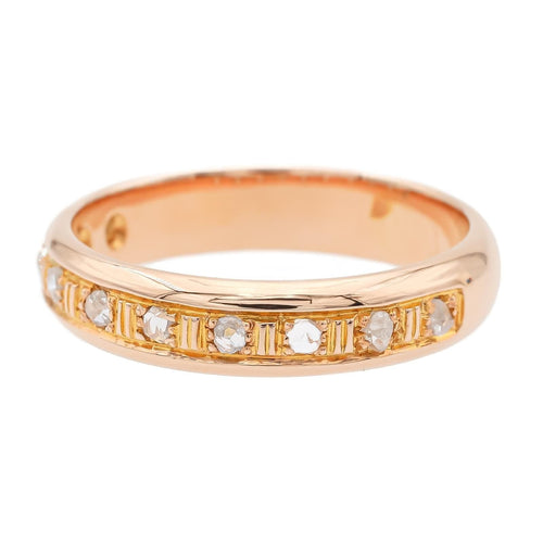 55 Bague Demi alliance Or rose Diamant 58 Facettes 1653928CN