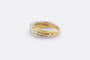 Bague Oro Giallo / 16 Anello princess cut in oro giallo e oro bianco con diamanti 58 Facettes ANL44