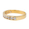 Bague 53 Bague Demi alliance Or jaune Diamant 58 Facettes 2830012CN