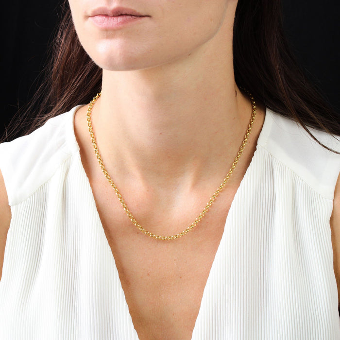 Yellow gold chain with jaseron mesh second-hand