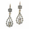 Boucles d'oreilles Boucles d'oreilles victoriennes élégantes et longues avec diamants taille rose 58 Facettes 24240-0376