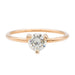 Bague 51 Ginette NY Bague Solitaire Be Mine Maria Large Engagement Ring Or rose Diamant 58 Facettes 2678594CN