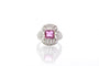 Bague 52 Bague Platine Saphir rose Diamants 58 Facettes 25552 25293