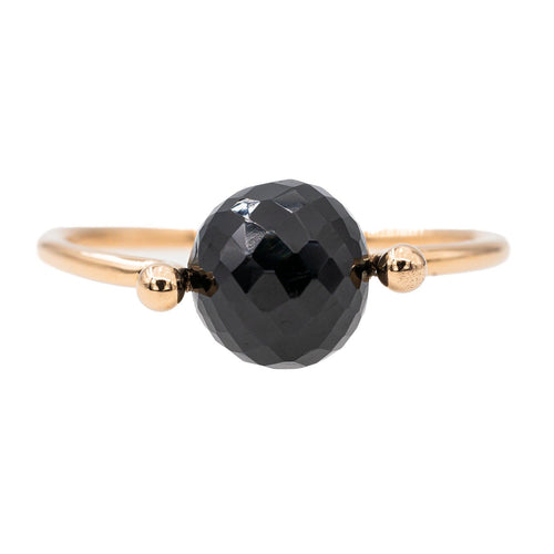 Bague 54 Bague Or rose Onyx 58 Facettes 2883065CN