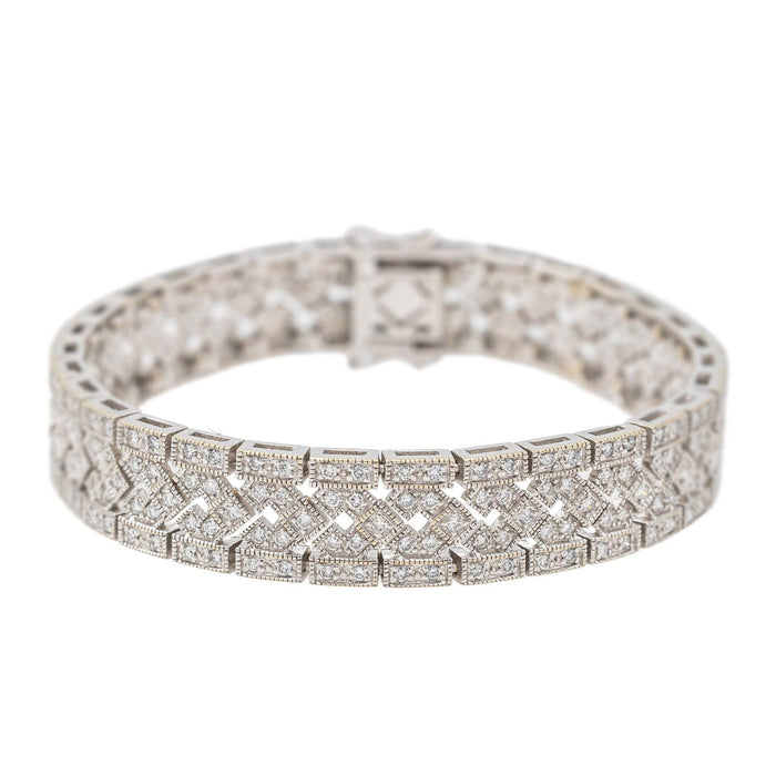 White gold diamond bracelet