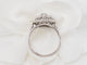 Bague 60 Bague vintage en or blanc, platine et diamants 58 Facettes 33098