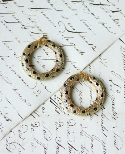 Boucles d'oreilles Fred Boucles d'Oreilles Pattes de Panthère Or Jaune et Email Noir 58 Facettes
