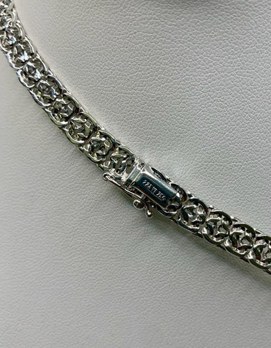 Collier Collier vintage en or blanc 58 Facettes