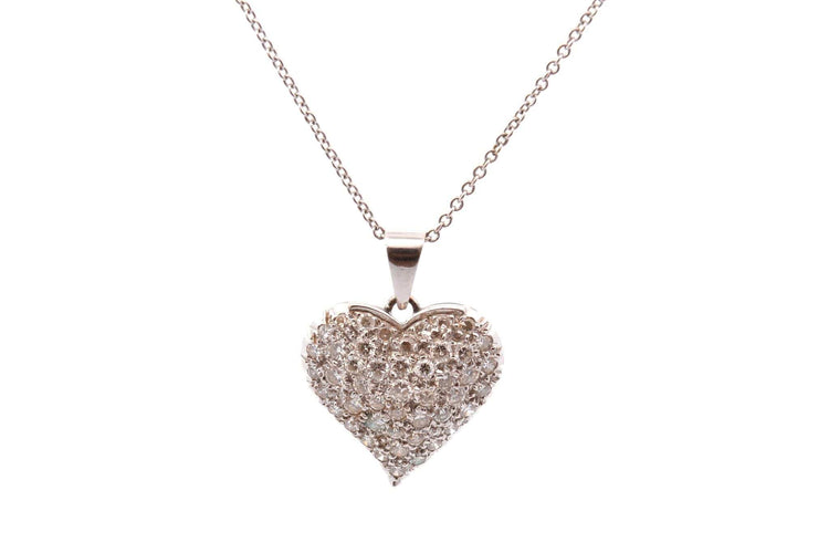 Collier Collier pendentif coeur diamants en or 58 Facettes 27586