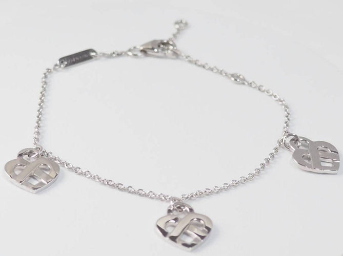 Bracelet Bracelet Poiray Coeur Entrelacé en or blanc 58 Facettes 32973