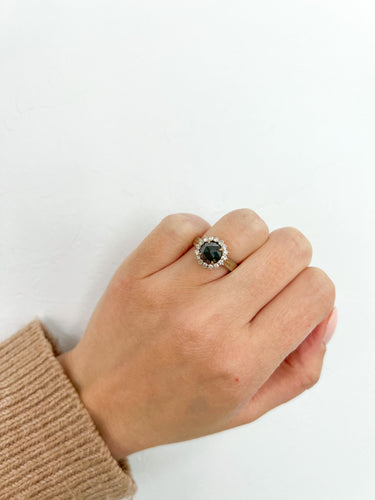 Bague 51 Antique rose cut diamond ring 58 Facettes