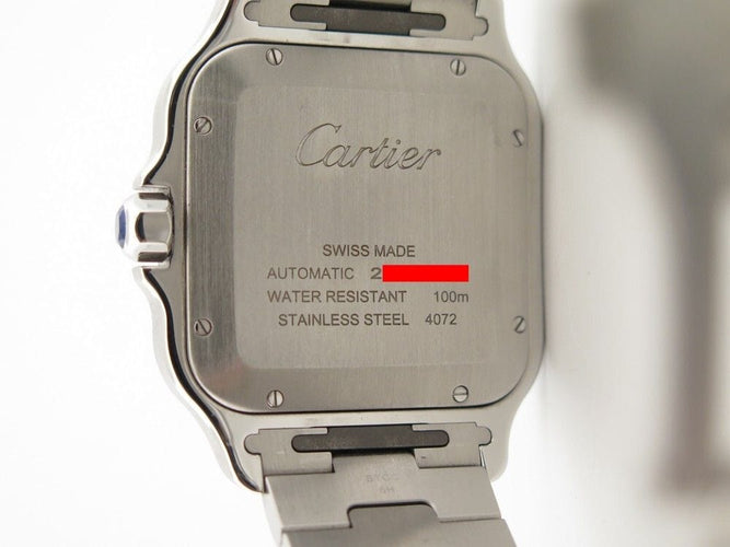 Montre montre santos de CARTIER gm acier automatique fullset 58 Facettes 260613