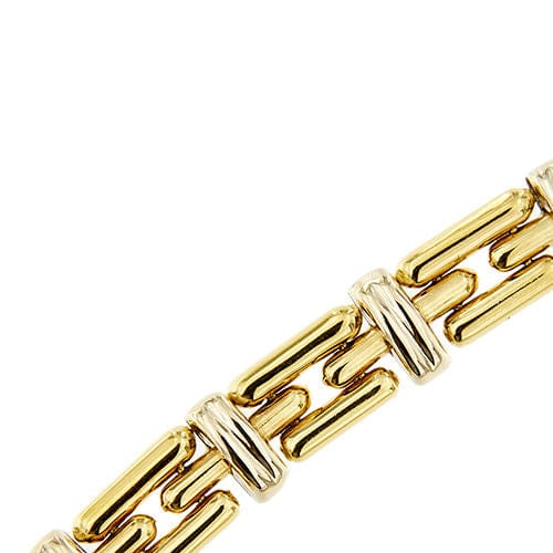 Collier Collier deux ors avec quartz citrine, saphirs et diamants 58 Facettes 31915