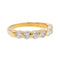 Bague 55 Bague Demi alliance Or jaune Diamant 58 Facettes 3377041CN