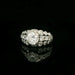 Bague 52 Bague or blanc diamants 1950 58 Facettes