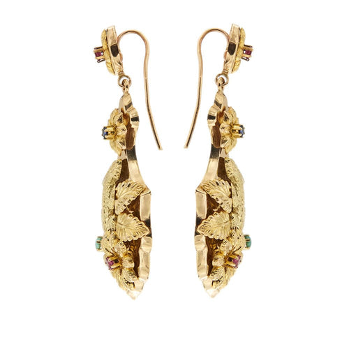 Boucles d'oreilles Boucles d'oreilles pendantes style Bourbon 58 Facettes 35136