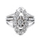 Bague 54 Bague Marquise Or blanc Diamant 58 Facettes 4261859RV