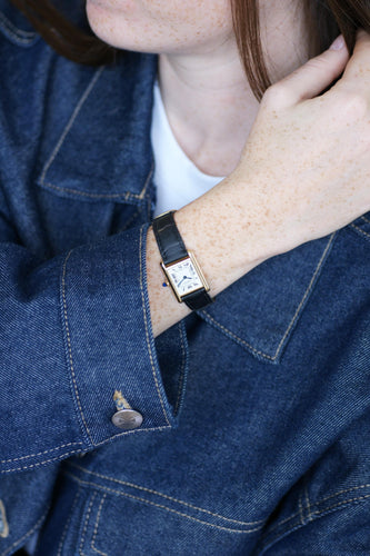 Montre Cartier Tank Louis Cartier Or Jaune 78087 58 Facettes