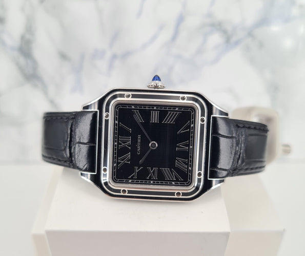 Montre CARTIER Santos Dumont "Emaillée" 58 Facettes WSSA0046