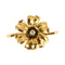 Broche Broche à motif de fleur en or jaune et diamant 58 Facettes POI0286