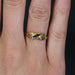 Bague 54 Bague or jaune saphirs calibrés 58 Facettes 21-675G