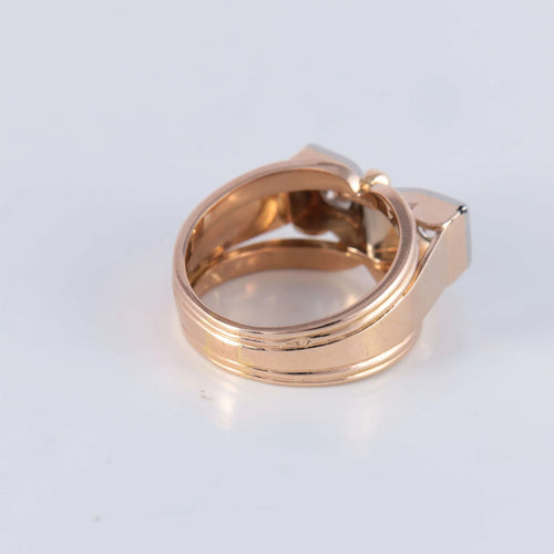 Bague 57 Bague Tank Double Diamants 58 Facettes AB2bis