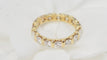 Bague 51 Alliance américaine en or jaune et diamants 2,40cts 58 Facettes 31354