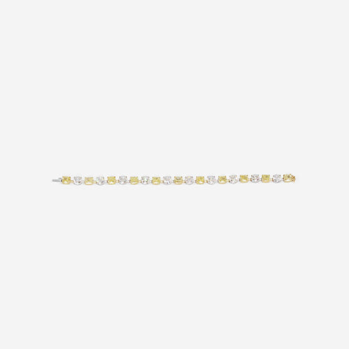 Bracelet Bracelet en diamants 21 carats FH / Fancy Yellow rond / forme coussin 58 Facettes 22617B