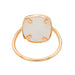 Bague 55 Ginette NY Bague White MOP antique ring Or rose Nacre 58 Facettes 3089102CN