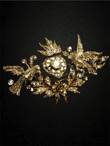 Broche Splendida Spilla Imperiale Austroungarica 58 Facettes