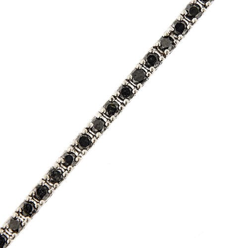 Bracelet Bracelet tennis en diamant noir de 1,58 ct 58 Facettes 34310