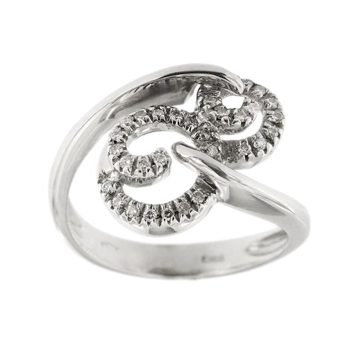 Bague Bague spirale avec diamants 58 Facettes 16182